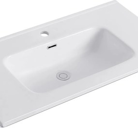 Lavabo da incasso 91cm in ceramica lucida | Litos-K7090 - KAMALU