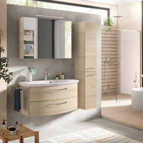 Mobile da bagno sospeso Cassca di Pelipal L 99 x H 48 x P 46.2 cm pino polar, 2 cassetti