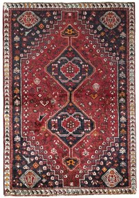 Tappeto 110x160 Rosso (Iran) Annodato A Mano