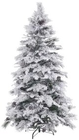 Albero di Natale Bianco Verde PVC Metallo Polietilene 180 cm