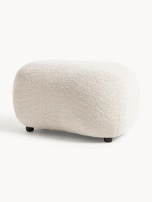 Pouf in teddy-bouclé Alba