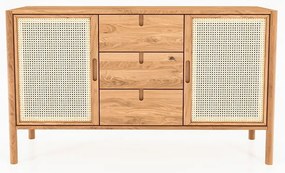 Cassettiera bassa in rovere 142x84 cm Pola - The Beds