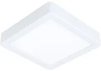 Plafoniera Led Quadrata Bianca da Cucina Moderna Fueva 5 Eglo Formato: 11W - Luce Calda