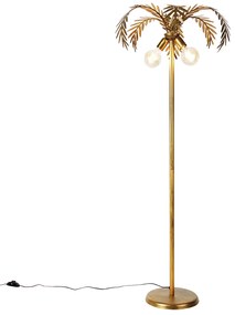 Lampada da terra vintage oro 156 cm 2 luci - Botanica
