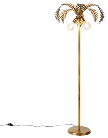 Lampada da terra vintage oro 2 luci - BOTANICA