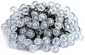 Brilagi - Catena luminosa solare a LED BUBBLE 100xLED/8 funzioni 10m IP65 bianco caldo