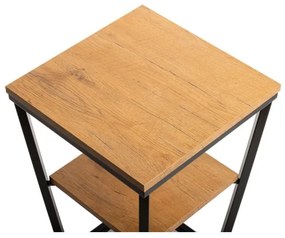 Tavolino EXPAND 57x40 cm nero/marrone