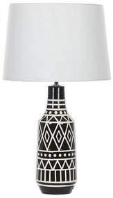 Lampada da tavolo ceramica nero e bianco 68 cm SHEBELLE Beliani