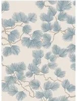 Sandberg Carta da parati Pine - Misty Blue