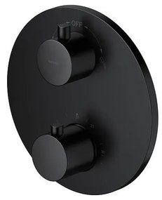 Cersanit S951-567 -Rubinetto termostatico per doccia da incasso ZEN nero