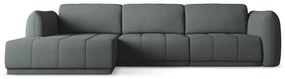 Divano angolare grigio scuro (con penisola a sinistra) Hoku – Makamii