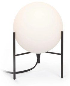 Kave Home - Lampada da tavolo Seina in acciaio con finitura nera