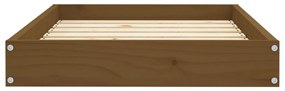 Cuccia per cani miele 71,5x54x9 cm in legno massello di pino