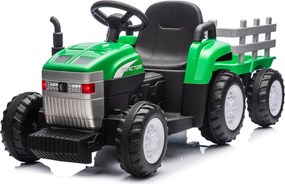 Trattore Elettrico per Bambini 12V con Rimorchio Verde...