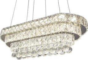 Lampada Da Soffitto Cristallo LED 102W telecomando APP417-CP