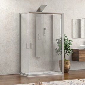 Box 3 lati 90x90x90 altezza 180 vetro trasparente K410 - KAMALU