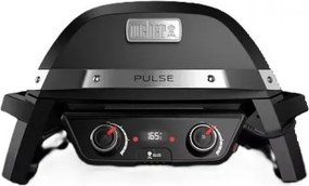 Weber 82010053 barbecue elettrico pulse 2000 con griglie in ghisa 2,2 kw