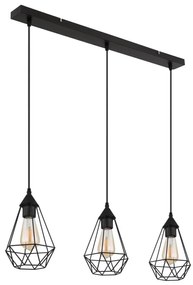 Globo 15745-3H - Lampadario a sospensione con filo ZACHARY 3xE27/60W/230V