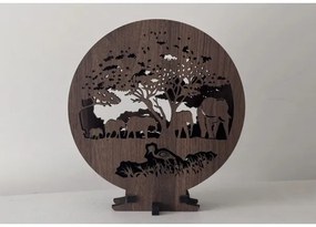 Li-Go 23610/DUB2 - Lampada decorativa da tavolo dimmerabile a LED LED/12W/230V 20x22 cm rovere