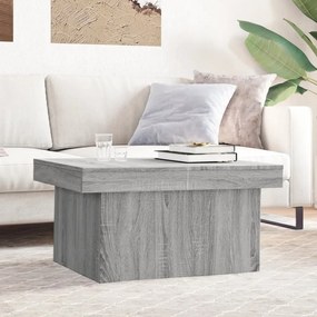 Tavolino Da Salotto Grigio Sonoma 100x55x40cm Legno Multistrato /