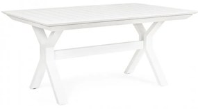 Tavolo allungabile giardino Kenyon bianco cm 180-240 x 100