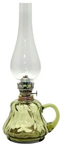 Lampada a olio TEREZA 34 cm verde foresta grande krakle
