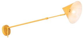 Applique da parete di design regolabile gialla - Triangolo