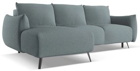 Divano angolare azzurro (con penisola a sinistra) Malie – Makamii