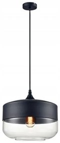 Lampada da soffitto pensile di vetro Zenit D Black