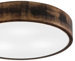 Lampada da soffitto OAK SMOKY 3xE27/15W/230V Ø47,5 cm rovere marrone scuro