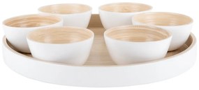 Set da portata in bambù bianco ø 32 cm Puro - PT LIVING