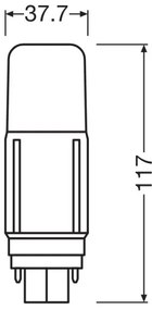 Lampadina LED G24d/7,5W/230V 4000K - Osram