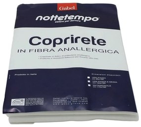 Coprirete Varie Misure Gabel in Fibra Anallergica con Fettucce  Colore Bianco, Dimensioni e Misure Matrimoniale