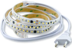 Strip LED 1 metro IP65 230V, 6W luce naturale 4000K, tagliabile