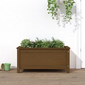 Fioriera Da Giardino Ambra 82,5x40x39 Cm Legno Massello Di Pino /