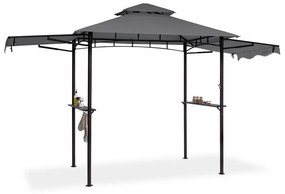 blumfeldt Steakhouse Wings gazebo 244x260x152cm 160 g/m² poliestere acciaio grigio