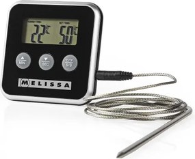 Melissa - Termometro per carne con display digitale e timer 0-250 °C 1xAAA