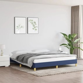 Giroletto Senza Materasso Blu 180x200 Cm İn Tessuto /