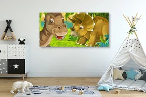 Quadro su tela – Dinosauri allegri