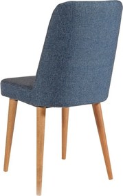 Sedia da pranzo in velluto blu Stormi Sandalye - Kalune Design