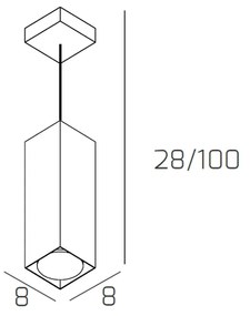 Sospensione Moderna Plate Metallo Bianco 1 Luce Gx53 25Cm