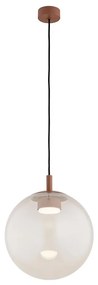 Argon 8829 - Lampadario a sospensione con filo SACRAMENTO 1xGX53/8W/230V limpido/marrone