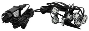 Eglo 98184 - Catena decorativa da esterno LED SPINETOLI 9xLED 10m IP65 bianco caldo