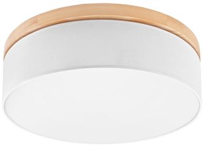 Brilagi - LED Plafoniera BELLADONNA 3xE27/15W/230V bianco/pino
