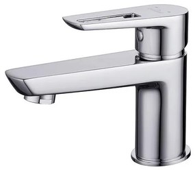 Cersanit S951-045 - Rubinetto del lavandino MILLE 13,4 cm cromo lucido + scarico