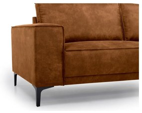 Divano in similpelle marrone cognac 224 cm Copenhagen - Scandic