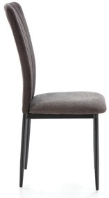 Set di sedie da pranzo nere 4 pz Holly - Marckeric