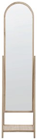 Specchio da terra legno chiaro 170 x 43 cm CHAMBERY Beliani