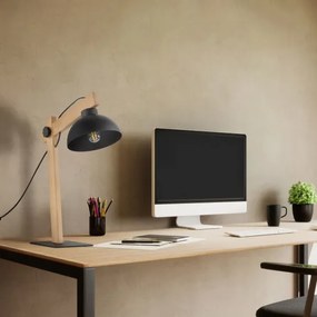 Lampada da tavolo OSLO 1xE27/15W/230V pino/nero