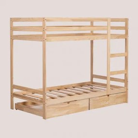 Letto a castello in legno per materasso 90 cm Cooper Kids Letto a - Sklum